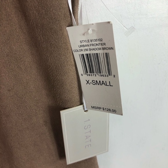 NWT 1. State Faux Suede Fringe Bottom Tank Top - Picture 6 of 8